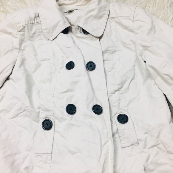 LOFT ANN TALYLOR TRENCH COAT KAKHI SIZE 10 - Picture 3 of 15